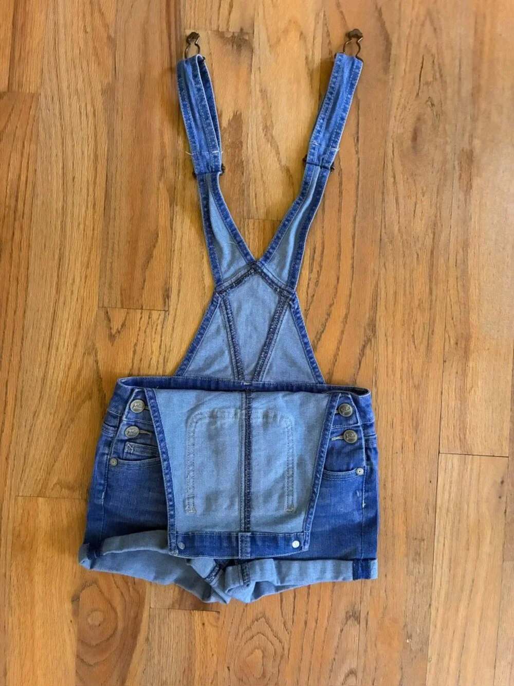 Justice Girls Denim Short Overalls / Shortalls Size 7
